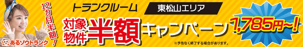 東松山トランクルーム１２ヶ月半額キャンペーン